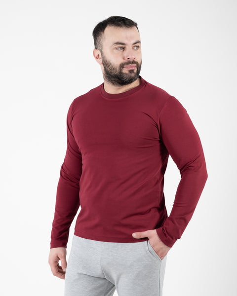 MAJICA DUGI RUKAV - 01 - BORDO