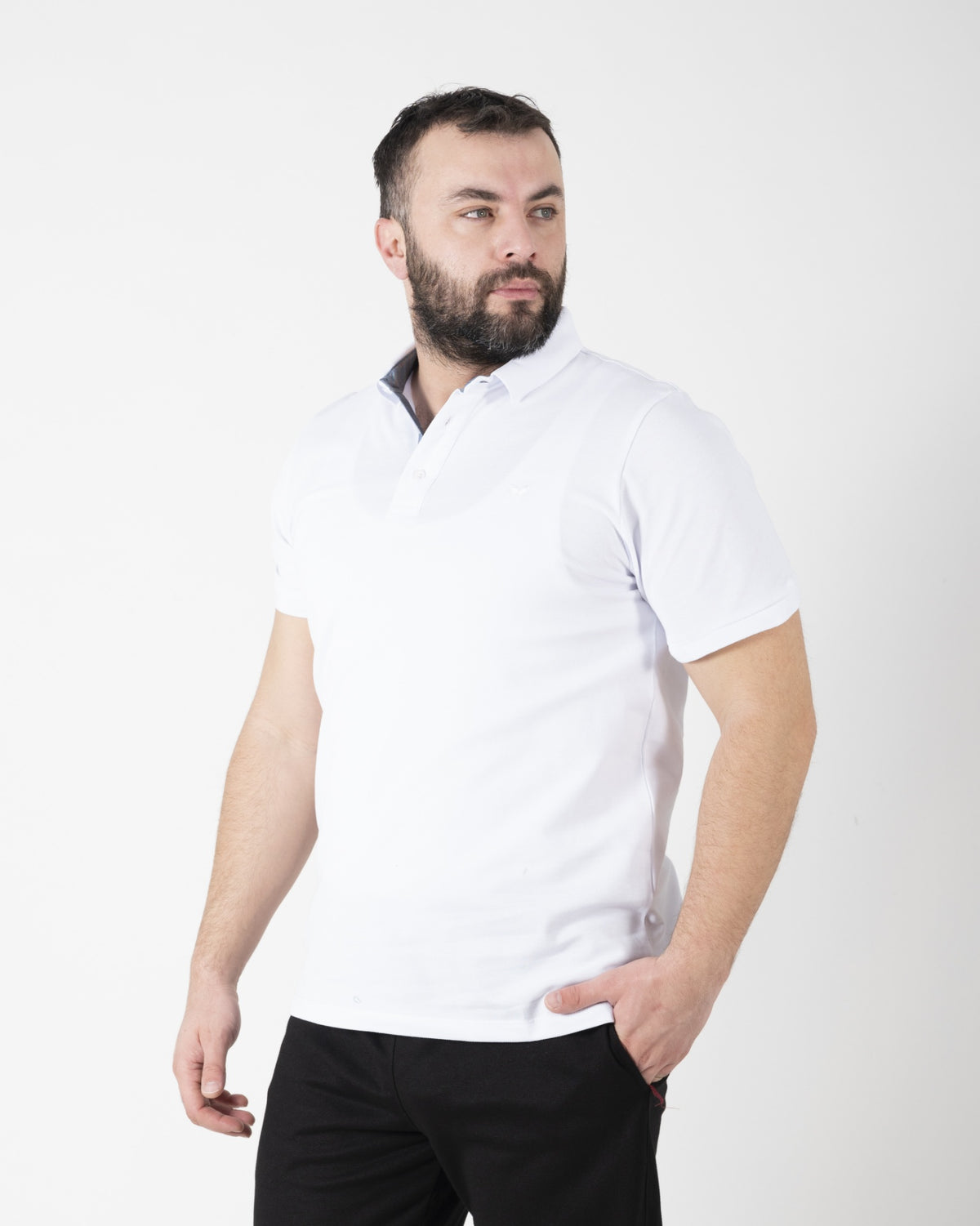 Majica Kragna - POLO 1423 - BELA