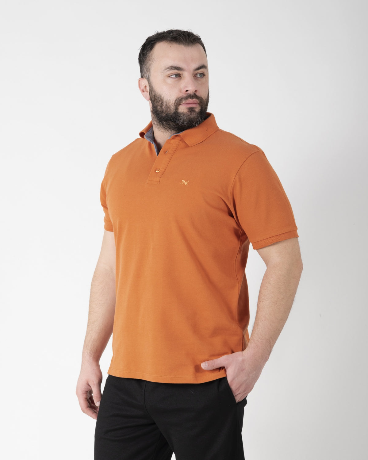 Majica Kragna - POLO 1423 - ORANŽ
