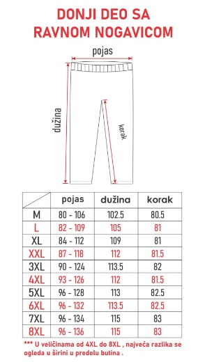 Slika Donji deo trenerke -  243 - BORDO
