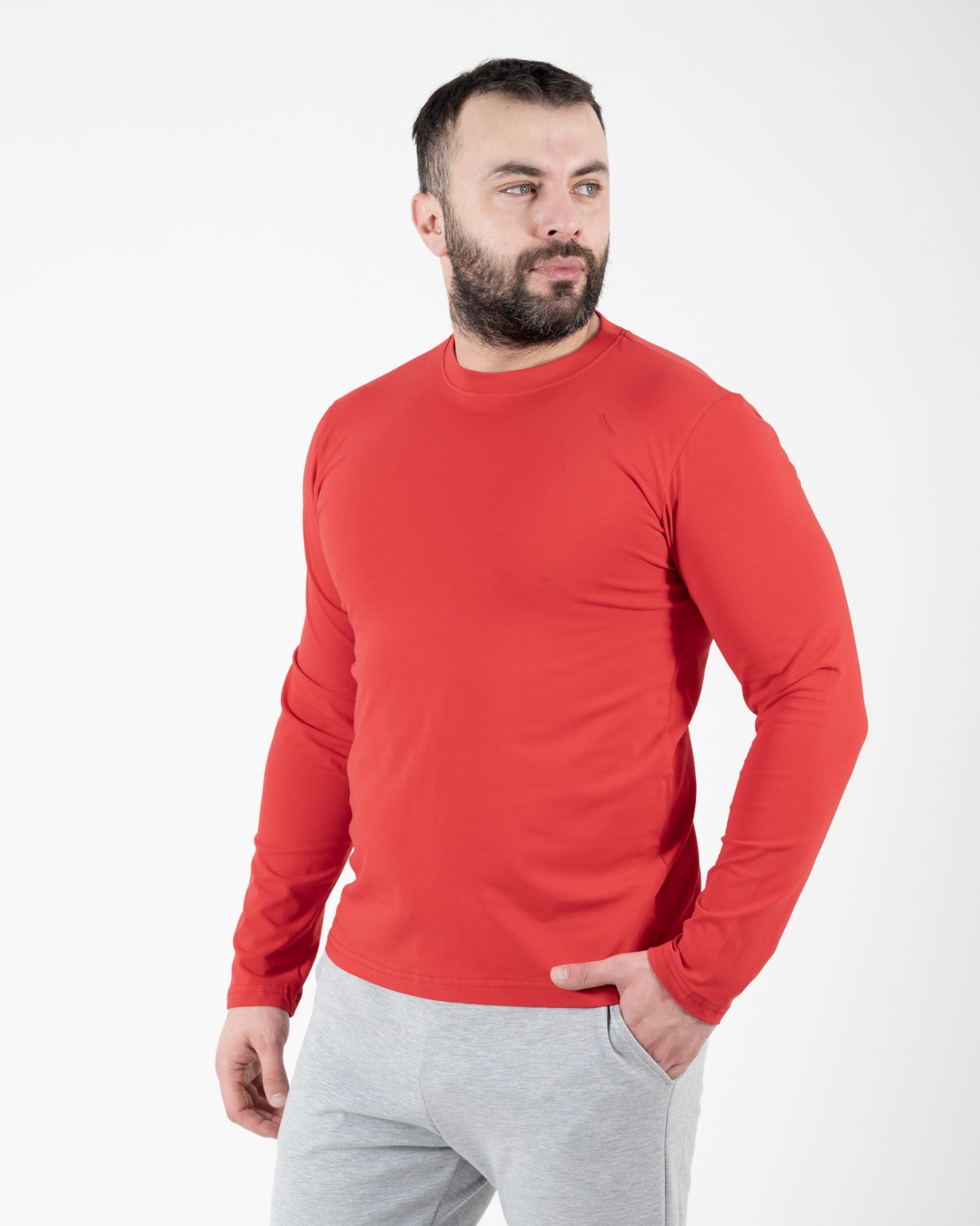 Slika MAJICA DUGI RUKAV - 01 - CRVENA