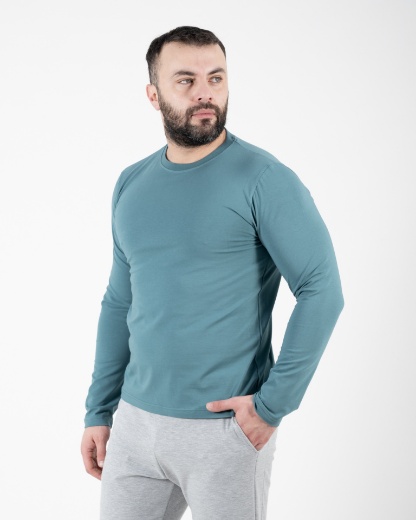 Slika MAJICA DUGI RUKAV - 01 - TIRKIZ