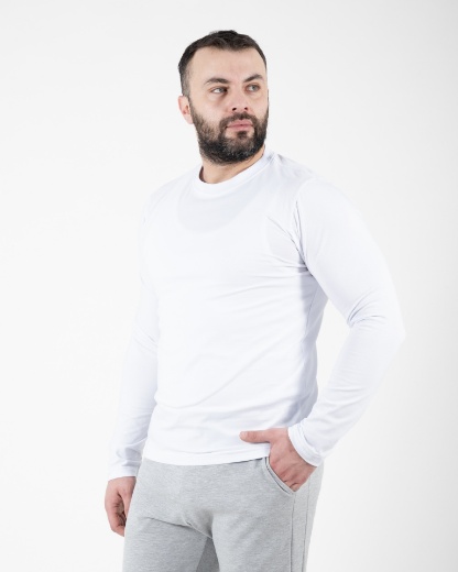 Slika MAJICA DUGI RUKAV - 01 - BELA