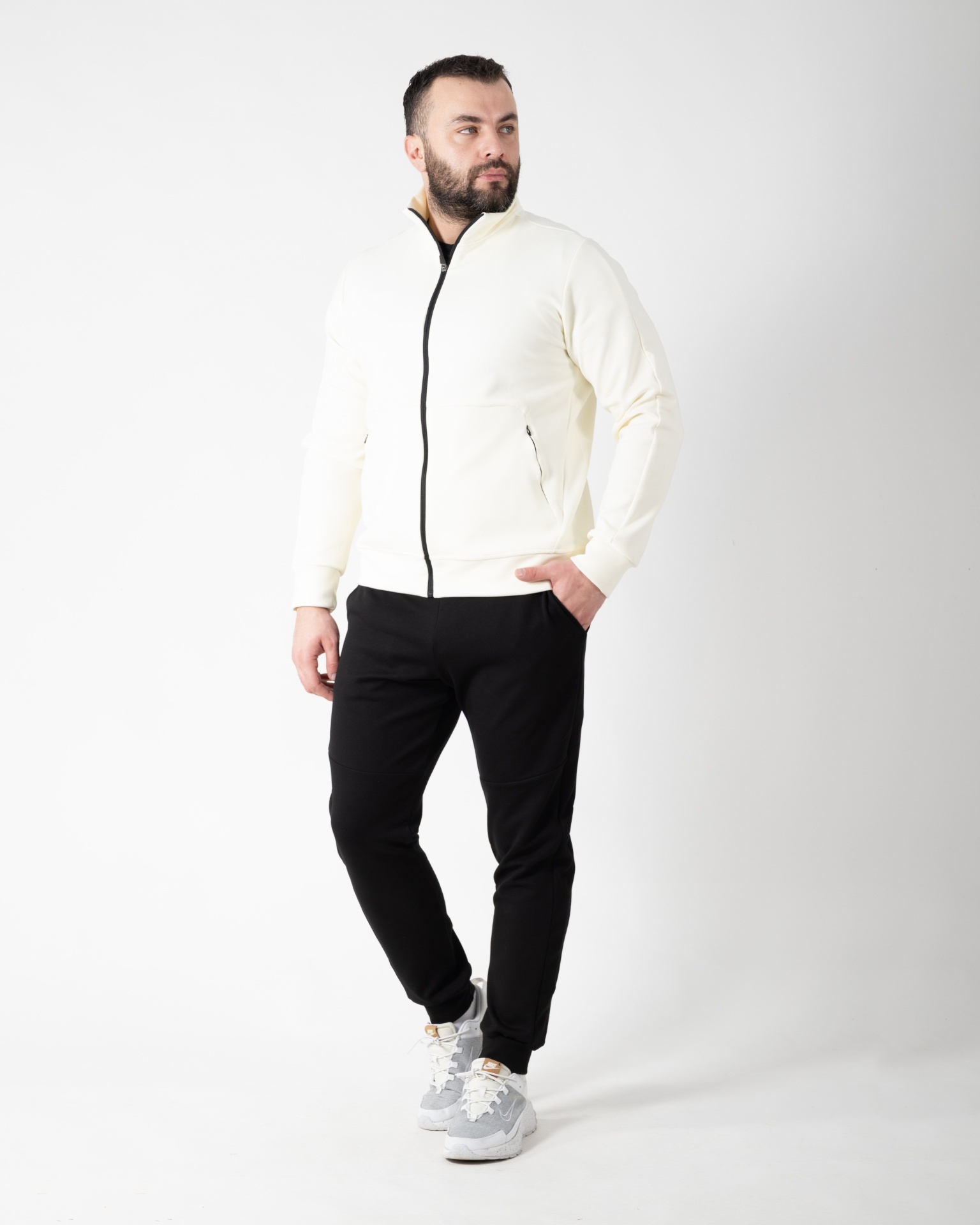 Slika Komplet trenerka - 261 - KREM - CRNA