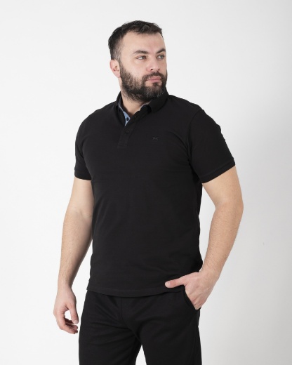 Slika Majica Kragna - POLO 1423 - CRNA