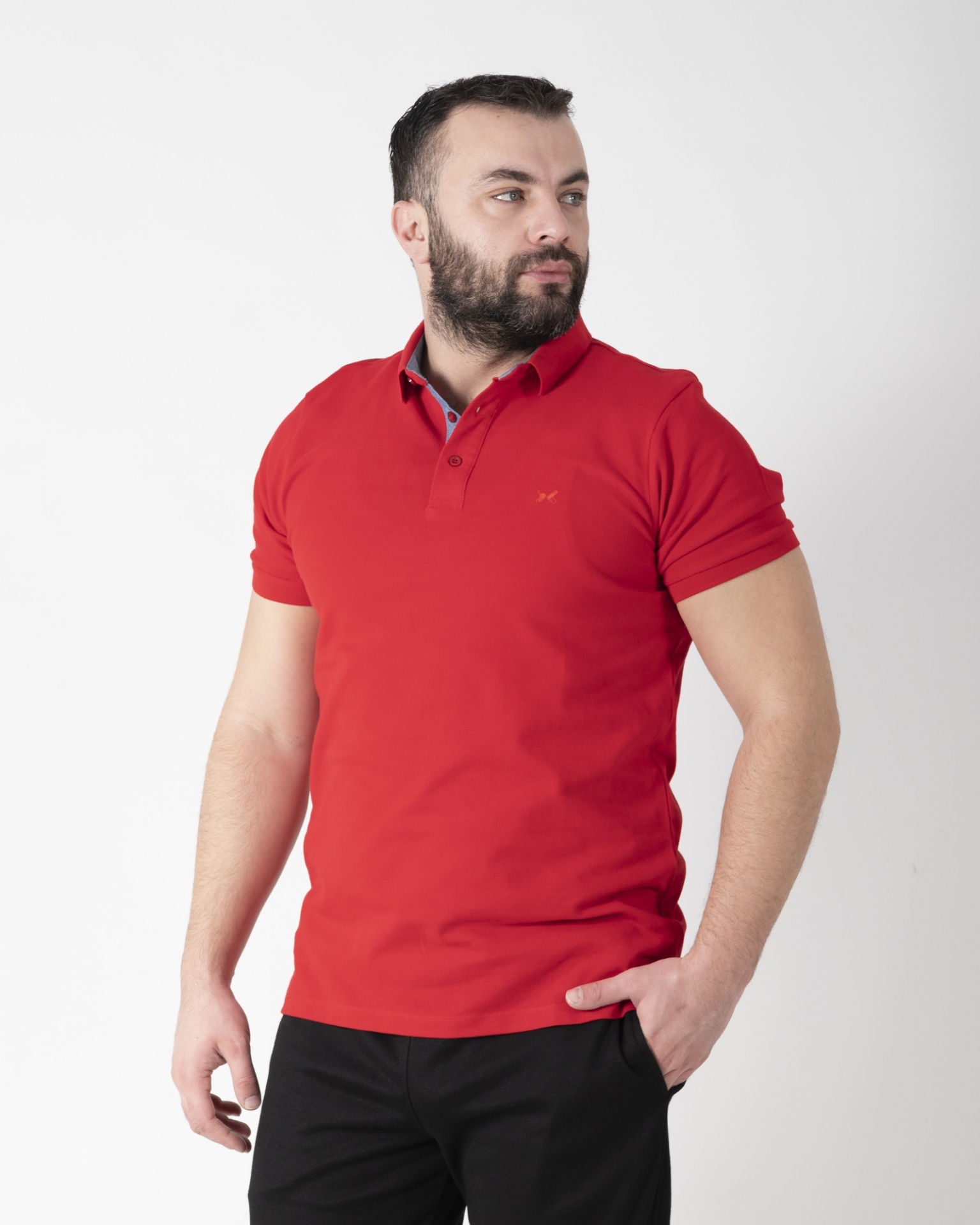 Slika Majica Kragna - POLO 1423 - CRVENA