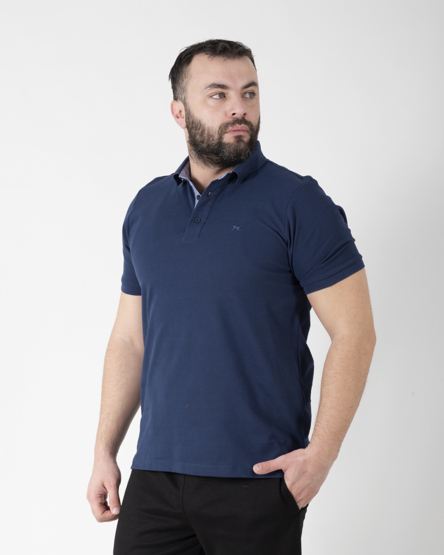 Slika Majica Kragna - POLO 1423 - INDIGO