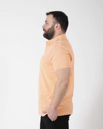 Slika Majica Kragna - POLO 1423 - SVETLO ORANŽ