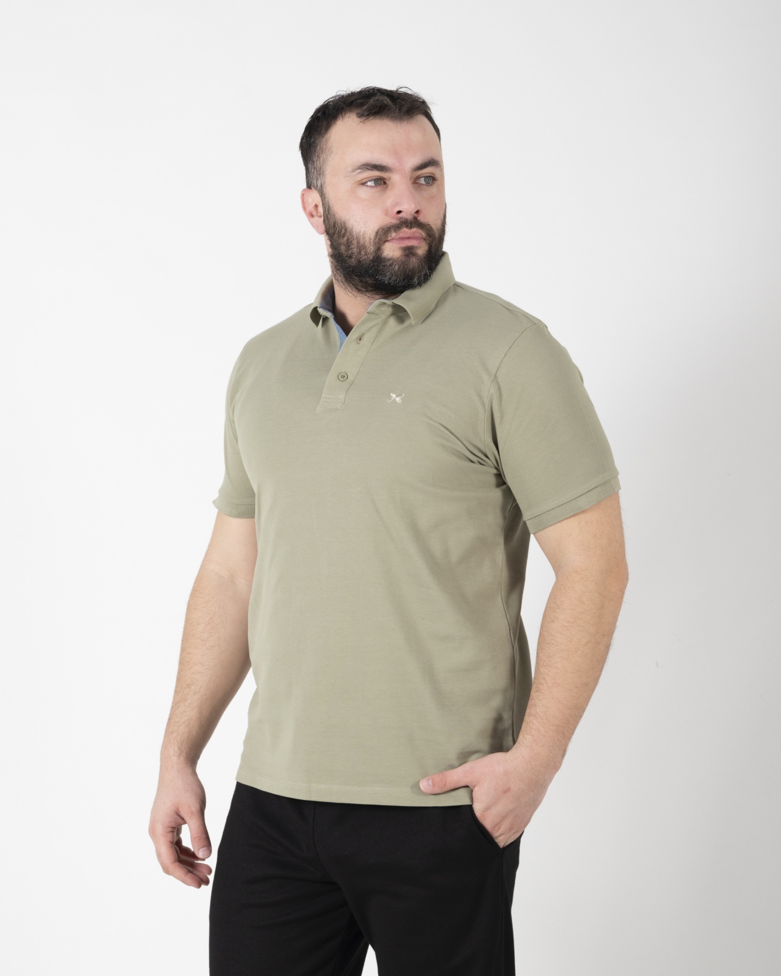 Slika Majica Kragna - POLO 1423 - ZELENA