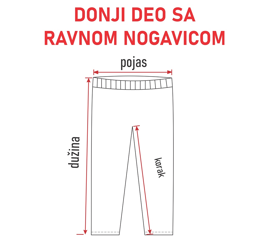 Donji deo ravna nogavica